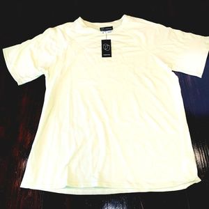 Men's Short Sleeve Raw Edge Raglan T-Shirt Size: m